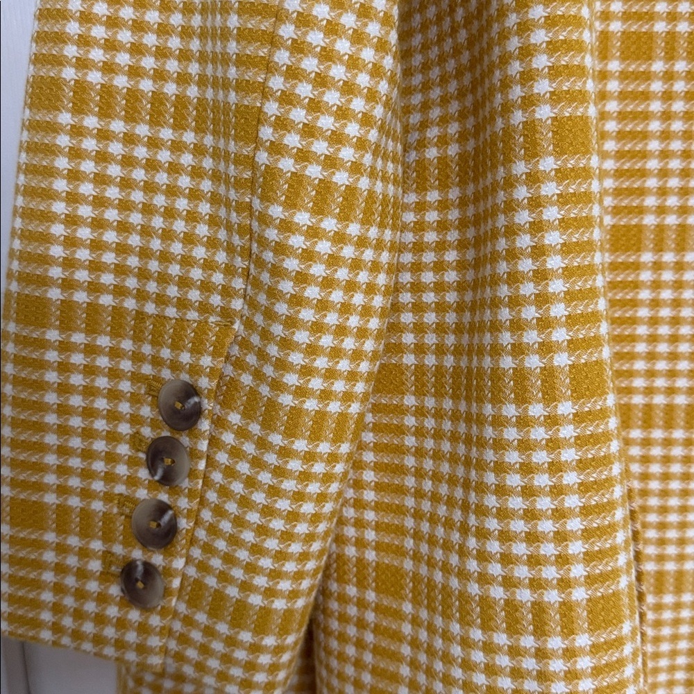 Anthropologie Retro Maeve Plaid Tartan Double-Breasted Blazer NWT, sz 14 - Picture 15 of 16
